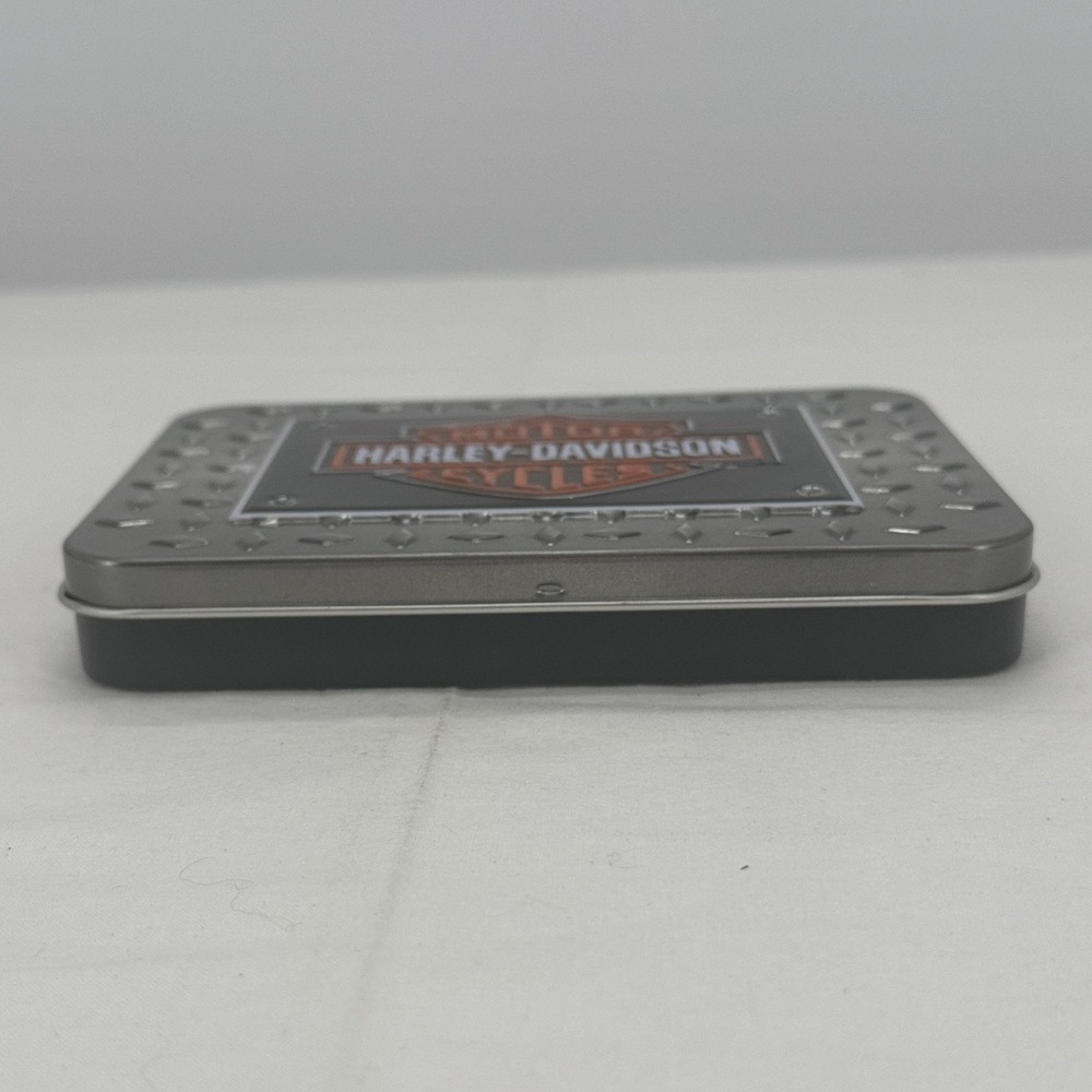 Harley-Davidson Double Deck Playing Cards in Collectible Diamond Plate Tin NEW - Picture 10 of 16